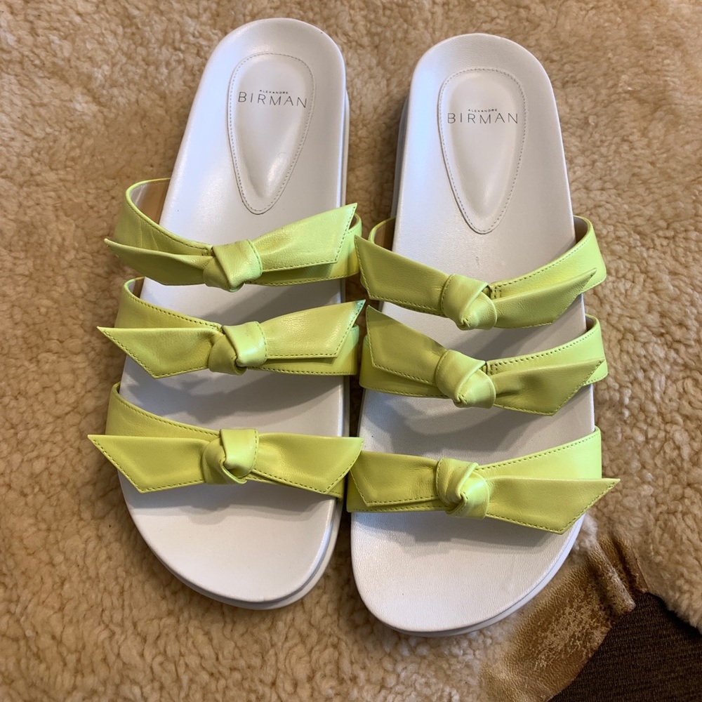 Alexandre Birman Yellow/White Sandals (new)